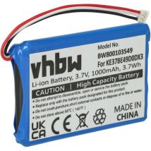 Vhbw - Batterie compatible avec Garmin Edge Touring, Touring Plus, 800, 810 gps, appareil de navigation (1000mAh, 3,7V, Li-ion)