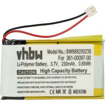 Batterie compatible avec Garmin Fenix 6x, 6X Pro Solar smartwatch montre connectée bracelet fitness (230mAh, 3,7V, Li-polymère) + outils - Vhbw