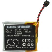 Batterie compatible avec Garmin Forerunner 30 smartwatch montre connectée bracelet fitness (90mAh, 3,7V, Li-polymère) - Vhbw