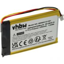 Batterie compatible avec Garmin Nüvi 200, 200w, 250, 252w, 260, 270 appareil gps de navigation (1250mAh, 3,7V, Li-polymère) - Vhbw