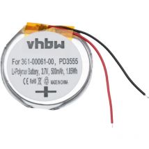 Batterie compatible avec Garmin Quatix 6, Quatix 6 Titanium, Quatix 6x smartwatch montre connectée bracelet fitness (500mAh, 3,7V, Li-polymère) - Vhbw