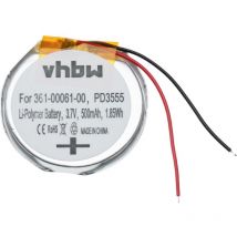 Batterie compatible avec Garmin Quatix 6x Solar, Tactix, Tactix Bravo smartwatch montre connectée bracelet fitness (500mAh, 3,7V, Li-polymère) - Vhbw