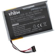 Batterie compatible avec Garmin t 5 mini, tt 15 minicollier de dressage (1000mAh, 3,7V, Li-Polymère) - Vhbw