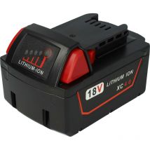 1x Batterie compatible avec Milwaukee M18 fpd, FMTIWP12-502X, FPP2A-502X, FPP2A, FPD-502X, FPD-0X outil électrique (4000 mAh, Li-ion, 18 v) - Vhbw