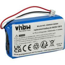 Batterie compatible avec SportDog tek 1.5 gps Collar collier de dressage (1900mAh, 3,7V, Li-polymère) - Vhbw