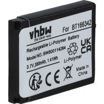 Vhbw - Batterie de rechange compatible avec BT266342 compatible avec montre de sport connectée (380mAh, 3,7V, Li-Polymer)