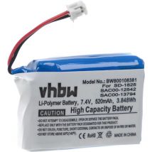 1x Batterie compatible avec SportDog SAC00-13794, SD-1825, SD-3225, D-1875, D-1825 collier de dressage (520mAh, 7,4V, Li-polymère) - Vhbw