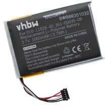 Batterie remplace Garmin 010-11828-40, 351-00035-09, 361-00035-09 pour collier de dressage (1000mAh, 3,7V, Li-Polymère) - Vhbw