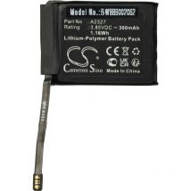 Batterie remplacement pour Apple A2327 pour smartwatch montre connectée bracelet fitness (300mAh, 3,85V, Li-polymère) - Vhbw