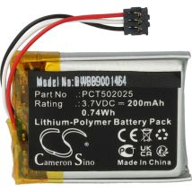 Vhbw - Batterie remplacement pour dji PCT502025 pour micro (200mAh, 3,7V, Li-polymère)