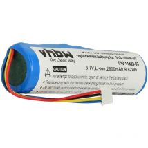 Batterie compatible avec Garmin TT10, TT15, TT15X collier de dressage (2600mAh, 3,7V, Li-ion) - Vhbw