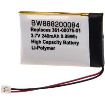 Batterie remplacement pour Garmin 361-00076-01 pour smartwatch (240mAh, 3,7V, Li-polymère) - Vhbw