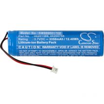 Batterie remplacement pour Mares 44201389, 44200755 pour ordinateur de plongée (3350mAh, 3,7V, Li-ion) - Vhbw