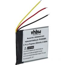 Batterie remplacement pour SanDisk PR-303038PL pour lecteur de musique MP3 (260mAh, 3,7V, Li-polymère) - Vhbw