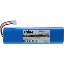 Battery compatible with Ecovacs Deebot DV37, Deebot DV66, Deebot N5, Deebot N5 go, Deebot N5 hero Vacuum Cleaner (2200mAh, 14.4 v, Li-ion) - Vhbw