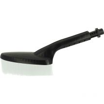 Vhbw - brosse de lavage compatible avec Kärcher k 2.400 t 50, k 2.75 plus, k 2.87 plus, k 2.89 nettoyeur haute pression - 34x10 cm, noir / blanc