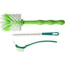 Brosses de nettoyage en set (3 pièces) pour robot de cuisine comme Thermomix, Monsieur Cuisine Connect, KitchenAid - Vhbw