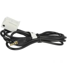 vhbw Câble adaptateur AUX pour radio de voiture (120 cm) compatible avec Citroen Nemo, Jumpy Gen 2