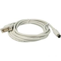 Vhbw - Câble adaptateur série RS-232 compatible avec Mitsubishi melsec FX2N, fxos, gt PCs et périphérique - Câble, 300 cm, gris