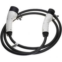 Câble de charge voiture électrique, monophasé, 32 a, 7 kW, 3 m type 2 vers type 2 compatible avec vw ID.5 gtx, ID.7 ID.Buzz, Passat gte - Vhbw