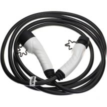 Câble de charge voiture électrique, monophasé, 32 a, 7 kW, 5 m type 2 vers type 2 compatible avec Renault Zoe E-Tech - Vhbw