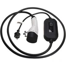 Câble de recharge type 2 vers prise euro f compatible avec Renault Zoe E-Tech, Zoe, Twizy voiture électrique - 1 phase, 16 a, 3,5 kW, 3 m - Vhbw