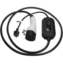 Câble de recharge type 2 vers prise euro f compatible avec Tesla modèle s, Model 5, Model 3 voiture électrique - 1 phase, 16 a, 3,5 kW, 3 m - Vhbw
