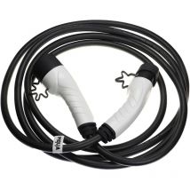 Câble de recharge type 2 vers type 2 compatible avec Citroen C4, C5 Aircross phev voiture électrique - 1 phase, 32 a, 7 kW, 5 m - Vhbw
