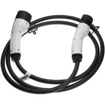 Câble de recharge type 2 vers type 2 compatible avec Kia EV3 voiture électrique - 1 phase, 32 a, 7 kW, 3 m - Vhbw
