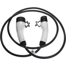 Câble de recharge type 2 vers type 2 compatible avec Peugeot e-Traveller voiture électrique - 1 phase, 16 a, 3,5 kW, 3 m - Vhbw