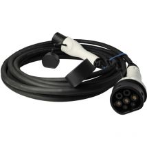 Câble de recharge type 2 vers type 2 compatible avec Peugeot e-Traveller voiture électrique - 1 phase, 32 a, 7 kW, 10 m - Vhbw