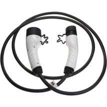 Câble de recharge type 2 vers type 2 compatible avec Renault Scenic, Twingo voiture électrique - 1 phase, 16 a, 3,5 kW, 3 m - Vhbw