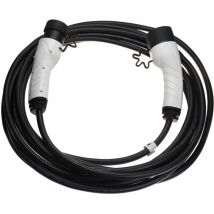 Câble de recharge type 2 vers type 2 compatible avec Renault Zoe E-Tech, Zoe voiture électrique - 1 phase, 16 a, 3,5 kW, 10 m - Vhbw