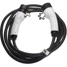 Câble de recharge type 2 vers type 2 compatible avec Renault Zoe E-Tech, Zoe voiture électrique - 3 phases, 16 a, 11 kW, 5 m - Vhbw