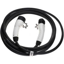 Câble de recharge type 2 vers type 2 compatible avec Renault Zoe E-Tech, Zoe voiture électrique - 3 phases, 32 a, 22 kW, 7 m - Vhbw