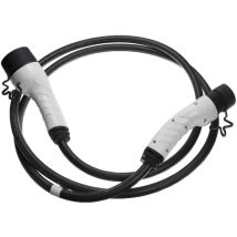 Câble de recharge type 2 vers type 2 compatible avec Tesla modèle x, Model y voiture électrique - 3 phases, 32 a, 22 kW, 3 m - Vhbw