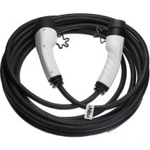 Câble de recharge type 2 vers type 2 compatible avec Volvo XC40 Recharge, V90 Recharge voiture électrique - 3 phases, 16 a, 11 kW, 10 m - Vhbw