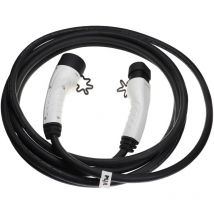 Câble de recharge type 2 vers type 2 compatible avec Volvo XC40 Recharge, V90 Recharge voiture électrique - 3 phases, 32 a, 22 kW, 7 m - Vhbw
