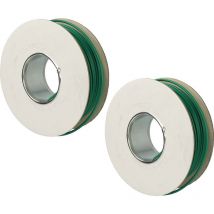 Vhbw - 2x Câble périphérique compatible avec Worx Landroid WG796E.1, Landroid WG797E.1 tondeuses robotisées - Câble périphérique 50 m vert