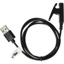 vhbw Câble USB compatible avec Garmin Forerunner 630, 645, 30, 230, 235, 35 smartwatch, montre de fitness - Station de charge, noir, 100 cm