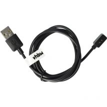 Câble usb remplacement pour Xiaomi Magnetic Charging Cable (Wearables 2) pour smartwatch, montre de fitness - Station de charge, noir, 100 cm - Vhbw