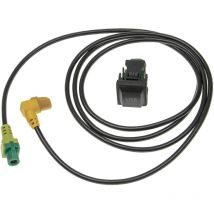 Vhbw - Câble adaptateur usb pour radio de voiture compatible avec vw Eos, Golf, cc, Golf MK5 (2005-2013), Golf MK6 (2005-2013)