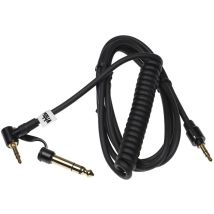 vhbw Câble audio AUX compatible avec Monster Beats by Dr. Dre Solo 2, Solo 3 casque - Avec prise jack 3,5 mm, vers 6,3 mm, 150 cm Noir