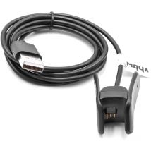 Câble de charge 94cm Station de charge pour Garmin Vivosmart 4 smartwatch noir Câble de données - Vhbw