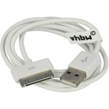 Vhbw - câble de données usb (type a sur lecteur MP3) compatible avec Apple iPod nano 4 Gen. - A1285, nano 5 Gen. - A1320 lecteur MP3 - blanc