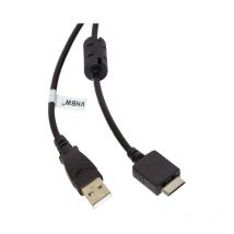 Câble de données usb (type a sur lecteur MP3) câble de chargement compatible avec Sony Walkman NWZ-S716FRNC lecteur MP3 - noir, 150cm - Vhbw