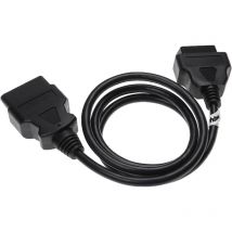 Câble de rallonge OBD2 16 Pin femelle vers 16 Pin mâle pour voitures - 100 cm - Vhbw
