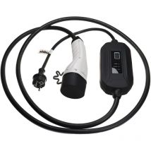 Câble de recharge type 2 vers prise euro f compatible avec Mercedes-Benz B250e, A250E, C300de voiture électrique - 1 phase, 16 a, 3,5 kW, 3 m - Vhbw