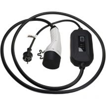 Câble de recharge type 2 vers prise euro f compatible avec mg zs ev, zs voiture électrique - 1 phase, 16 a, 3,5 kW, 3 m - Vhbw