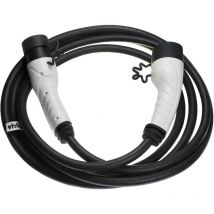 Câble de recharge type 2 vers type 2 compatible avec Citroen C5 x phev, C5 Aircross phev, C4 voiture électrique - 3 phases, 32 a, 22 kW, 5 m - Vhbw